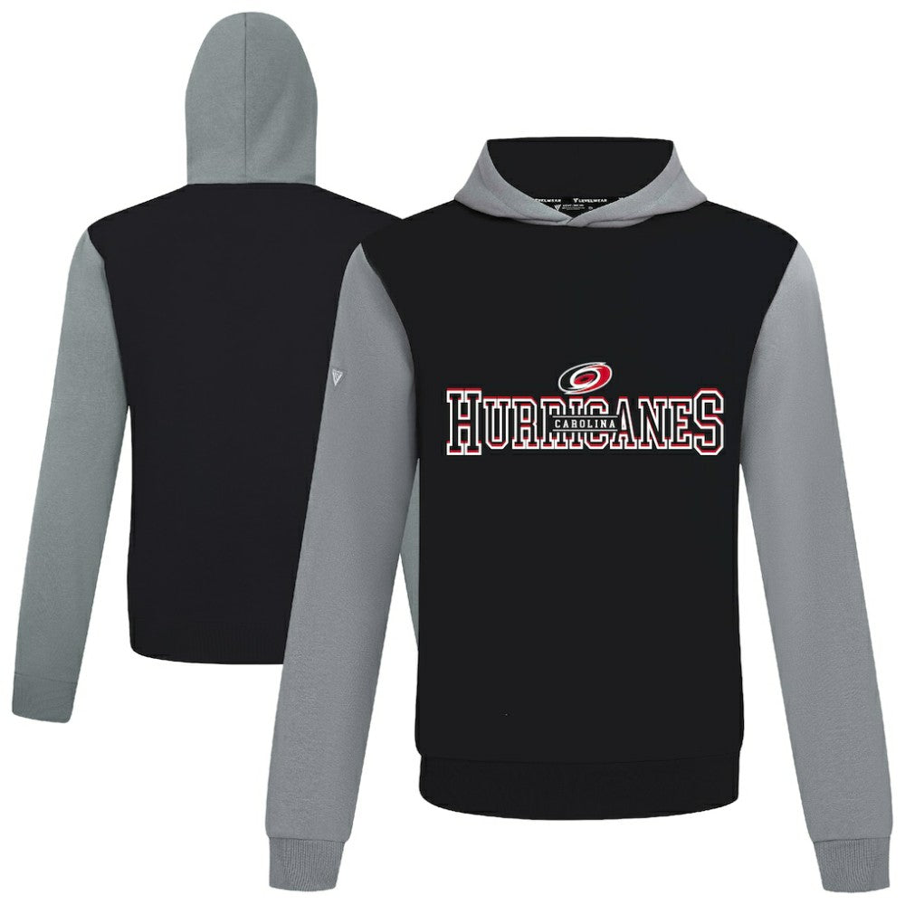 NHL Carolina Hurricanes Levelwear Ultimate Journey Pullover Hoodie - Black/Gray