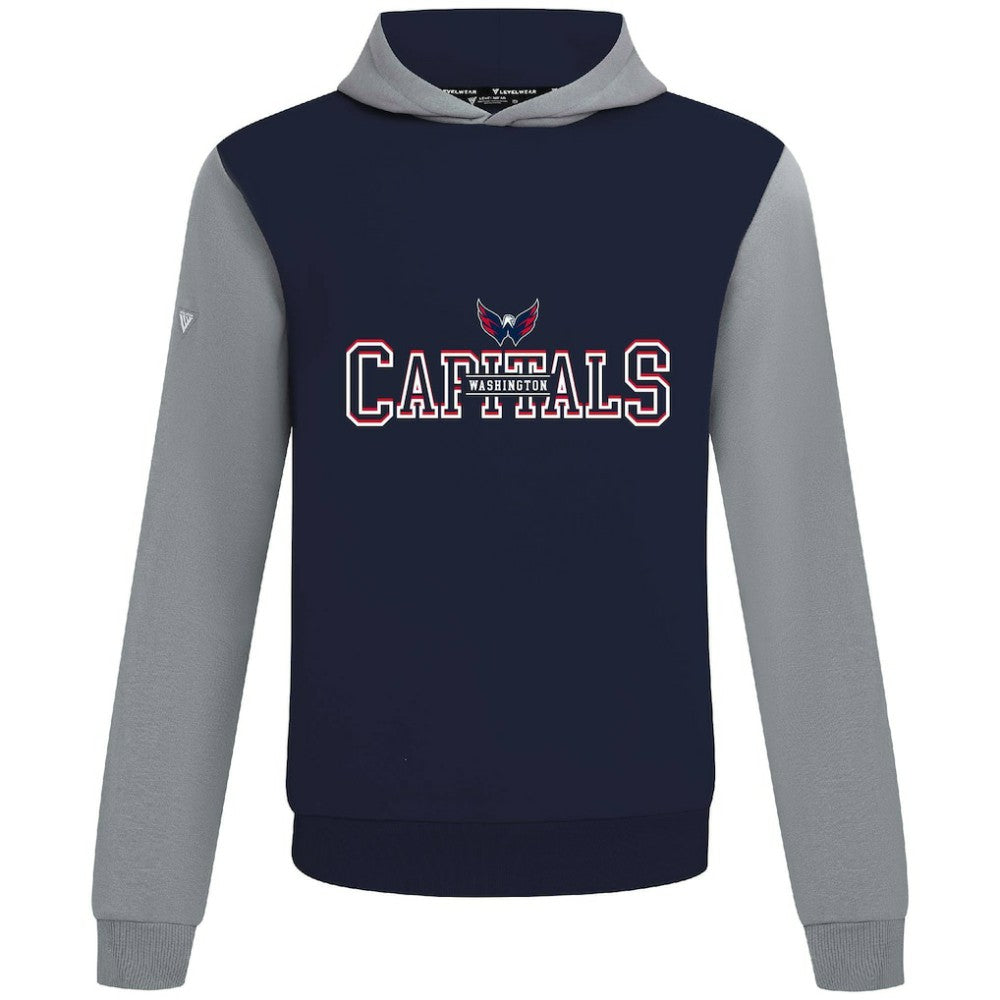 NHL Washington Capitals Levelwear Ultimate Journey Pullover Hoodie - Navy/Gray