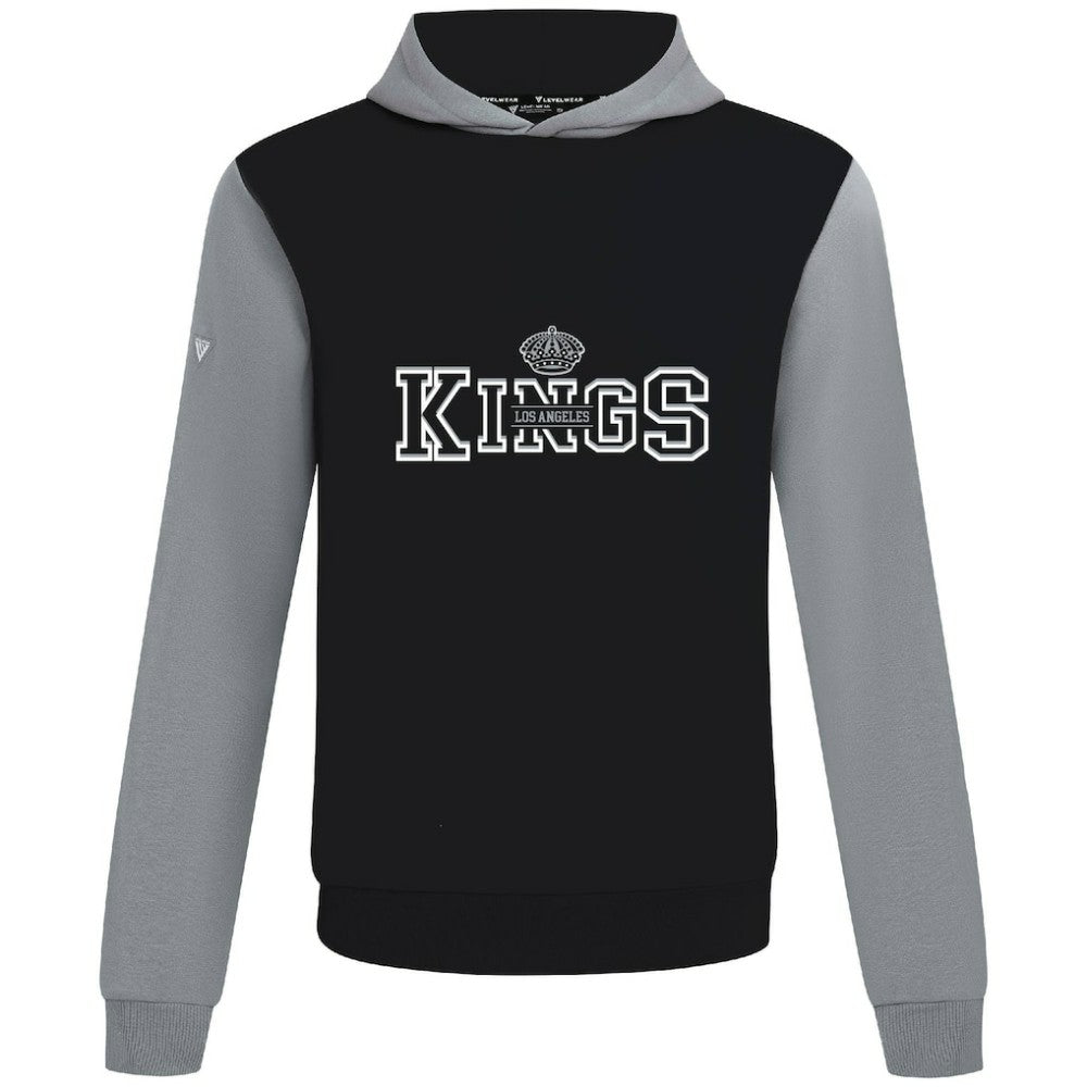 NHL Los Angeles Kings Levelwear Ultimate Journey Pullover Hoodie - Black/Gray