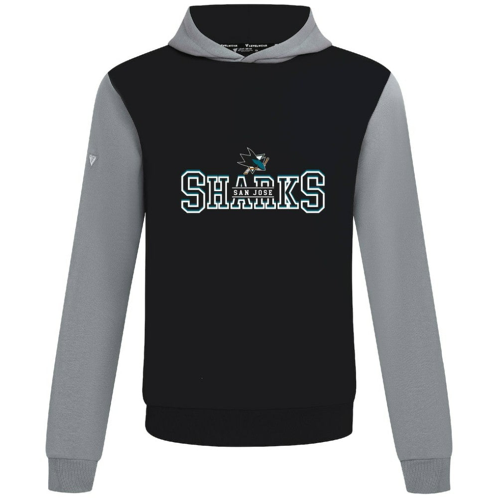 NHL San Jose Sharks Levelwear Ultimate Journey Pullover Hoodie - Black/Gray