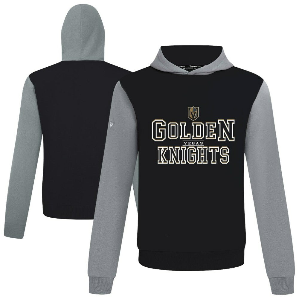 NHL Vegas Golden Knights Levelwear Ultimate Journey Pullover Hoodie - Black/Gray