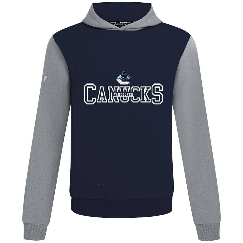 NHL Vancouver Canucks Levelwear Ultimate Journey Pullover Hoodie - Navy/Gray