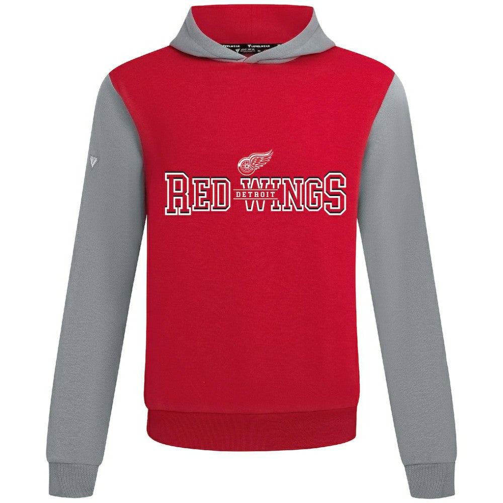 NHL Detroit Red Wings Levelwear Ultimate Journey Pullover Hoodie - Red/Gray