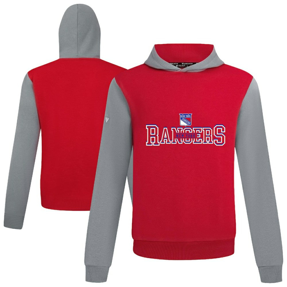 NHL New York Rangers Levelwear Ultimate Journey Pullover Hoodie - Red/Gray