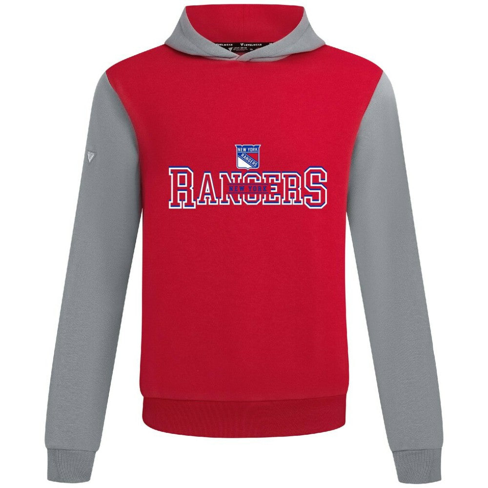 NHL New York Rangers Levelwear Ultimate Journey Pullover Hoodie - Red/Gray