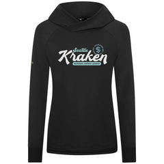 NHL Seattle Kraken Levelwear Women's Slender Monument Raglan Pullover Hoodie - Black