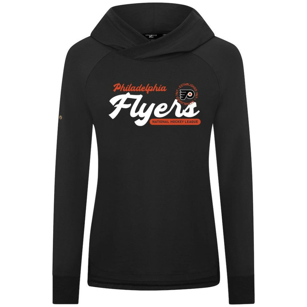 NHL Philadelphia Flyers Levelwear Women's Slender Monument Raglan Pullover Hoodie - Black