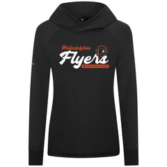 NHL Philadelphia Flyers Levelwear Women's Slender Monument Raglan Pullover Hoodie - Black