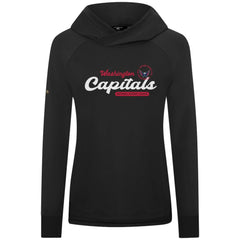 NHL Washington Capitals Levelwear Women's Slender Monument Raglan Pullover Hoodie - Black