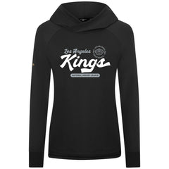 NHL Los Angeles Kings Levelwear Women's Slender Monument Raglan Pullover Hoodie - Black