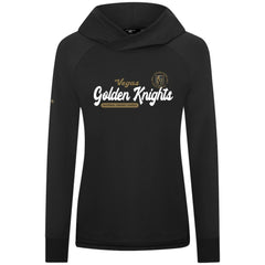 NHL Vegas Golden Knights Levelwear Women's Slender Monument Raglan Pullover Hoodie - Black