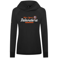 NHL New York Islanders Levelwear Women's Slender Monument Raglan Pullover Hoodie - Black