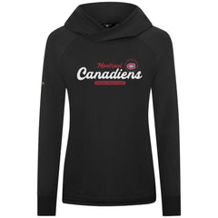 NHL Montreal Canadiens Levelwear Women's Slender Monument Raglan Pullover Hoodie - Black