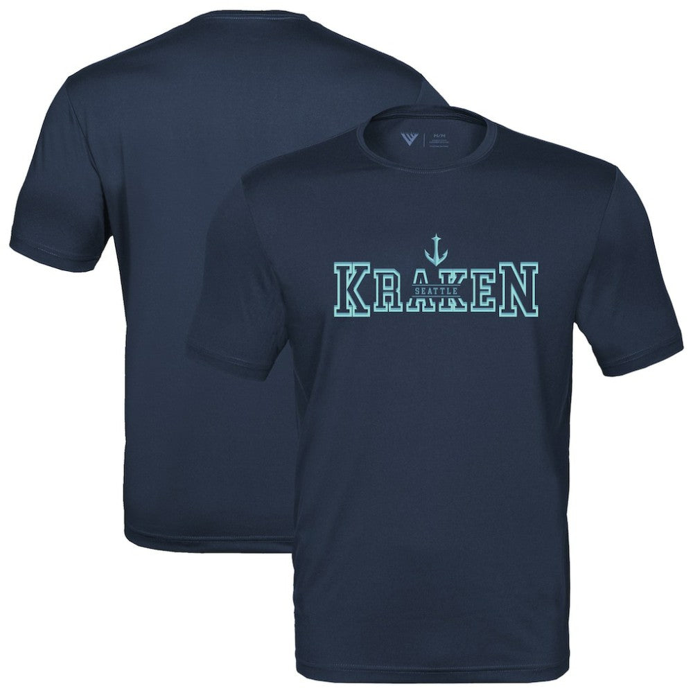 NHL Seattle Kraken Levelwear Anthem Journey Performance T-Shirt - Deep Sea Blue