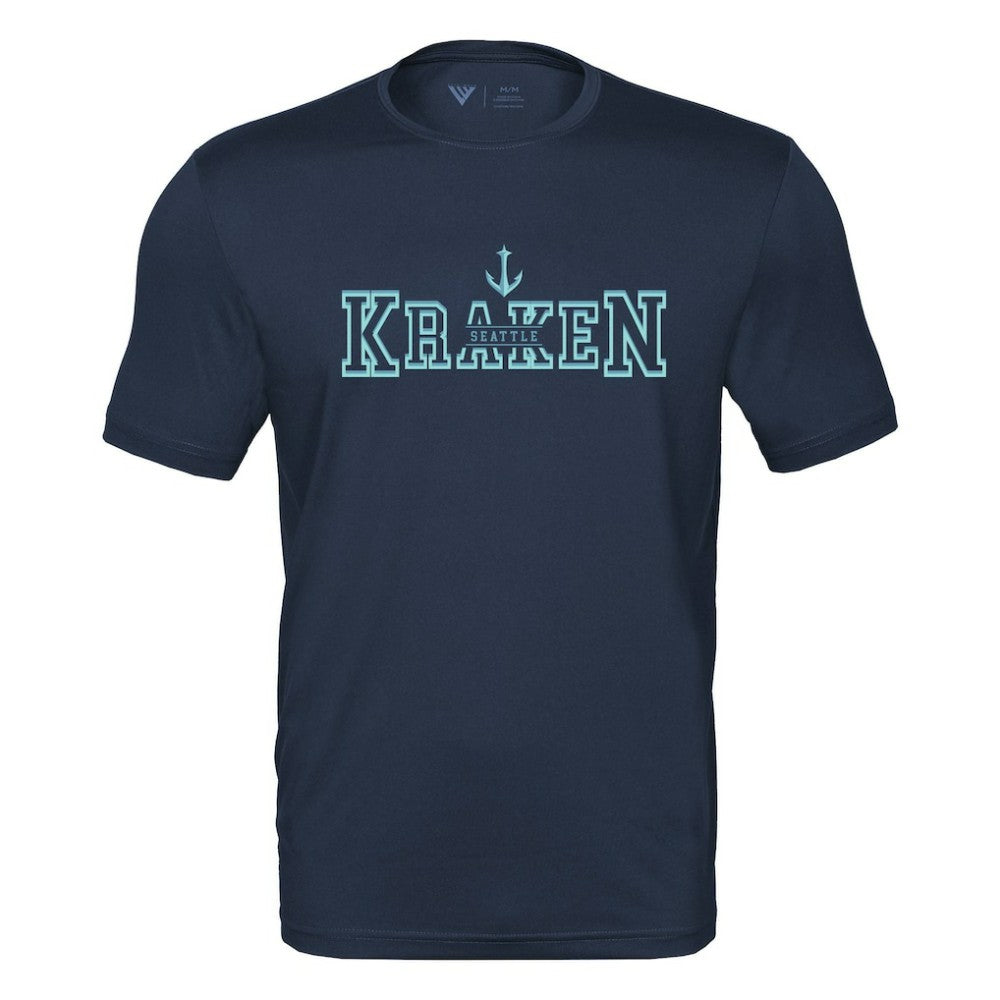 NHL Seattle Kraken Levelwear Anthem Journey Performance T-Shirt - Deep Sea Blue