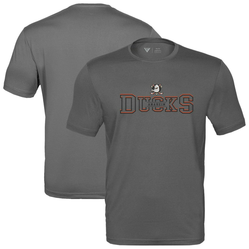 NHL Anaheim Ducks Levelwear Anthem Journey Performance T-Shirt - Charcoal
