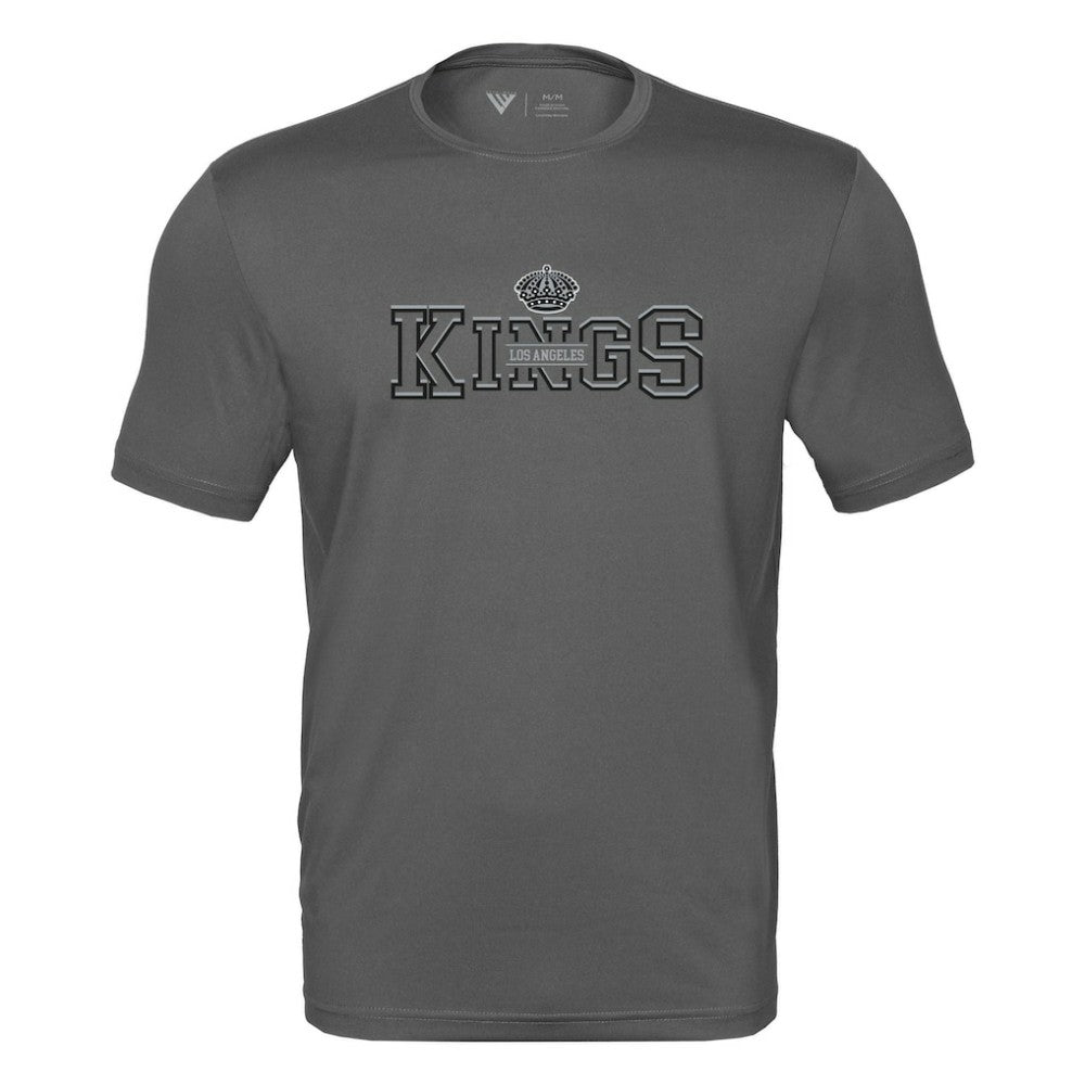 NHL Los Angeles Kings Levelwear Anthem Journey Performance T-Shirt - Charcoal