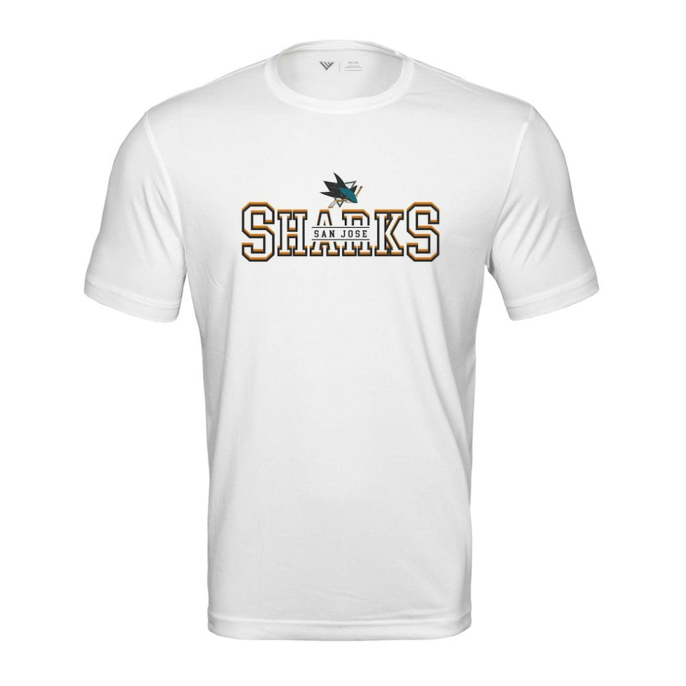 NHL San Jose Sharks Levelwear Anthem Journey Performance T-Shirt - White