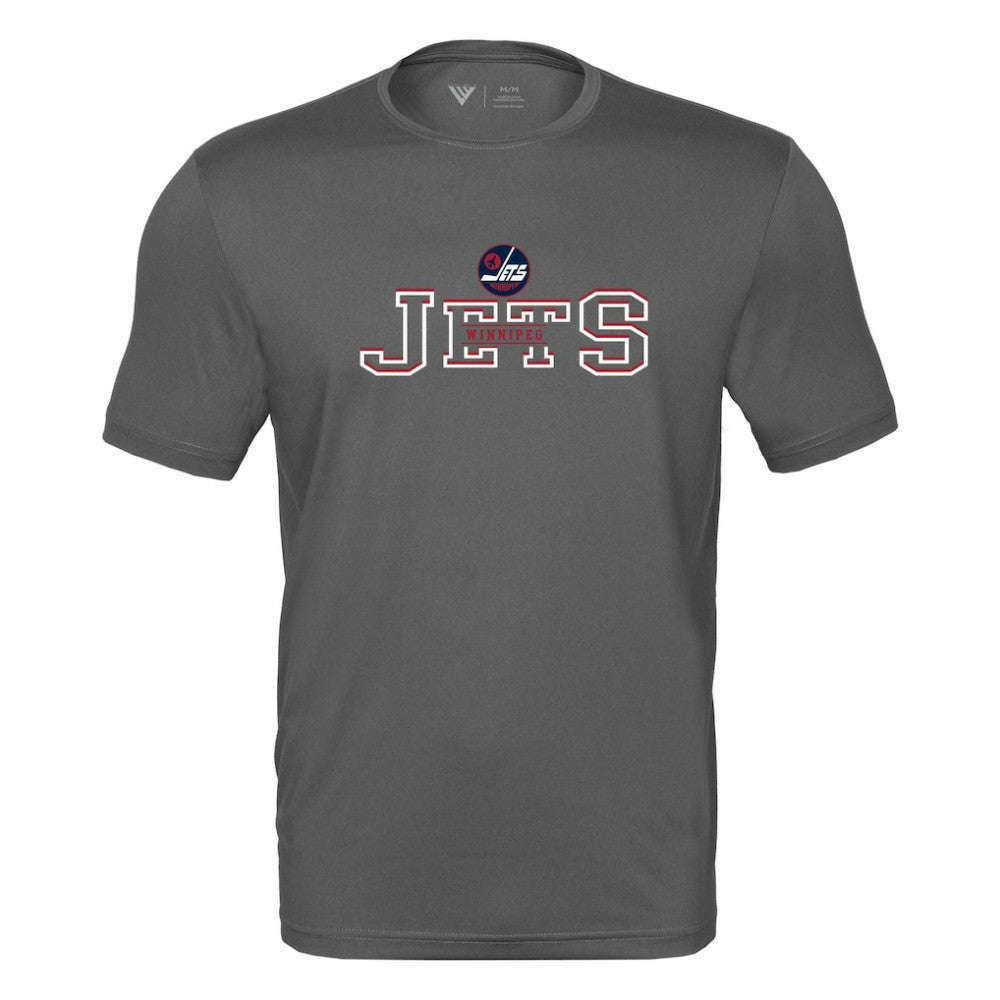 NHL Winnipeg Jets Levelwear Anthem Journey Performance T-Shirt - Charcoal