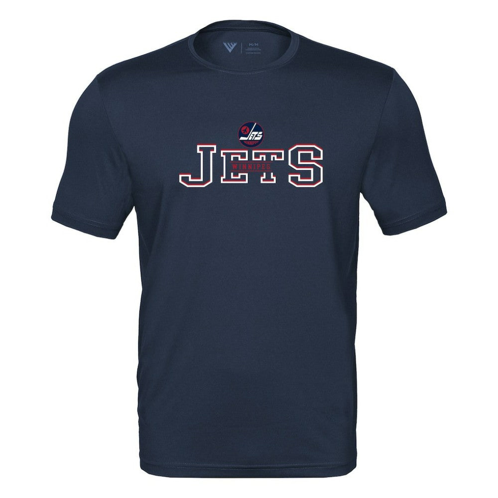 NHL Winnipeg Jets Levelwear Anthem Journey Performance T-Shirt - Navy