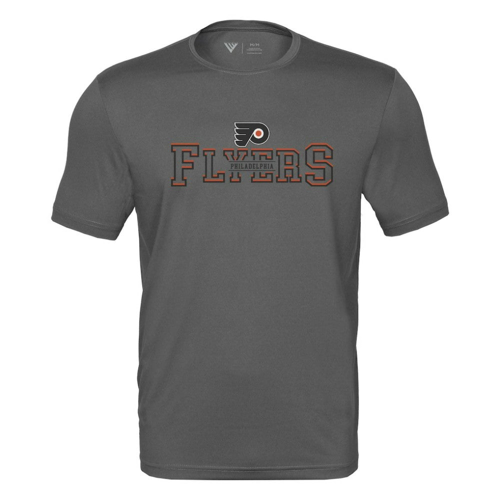 NHL Philadelphia Flyers Levelwear Anthem Journey Performance T-Shirt - Charcoal