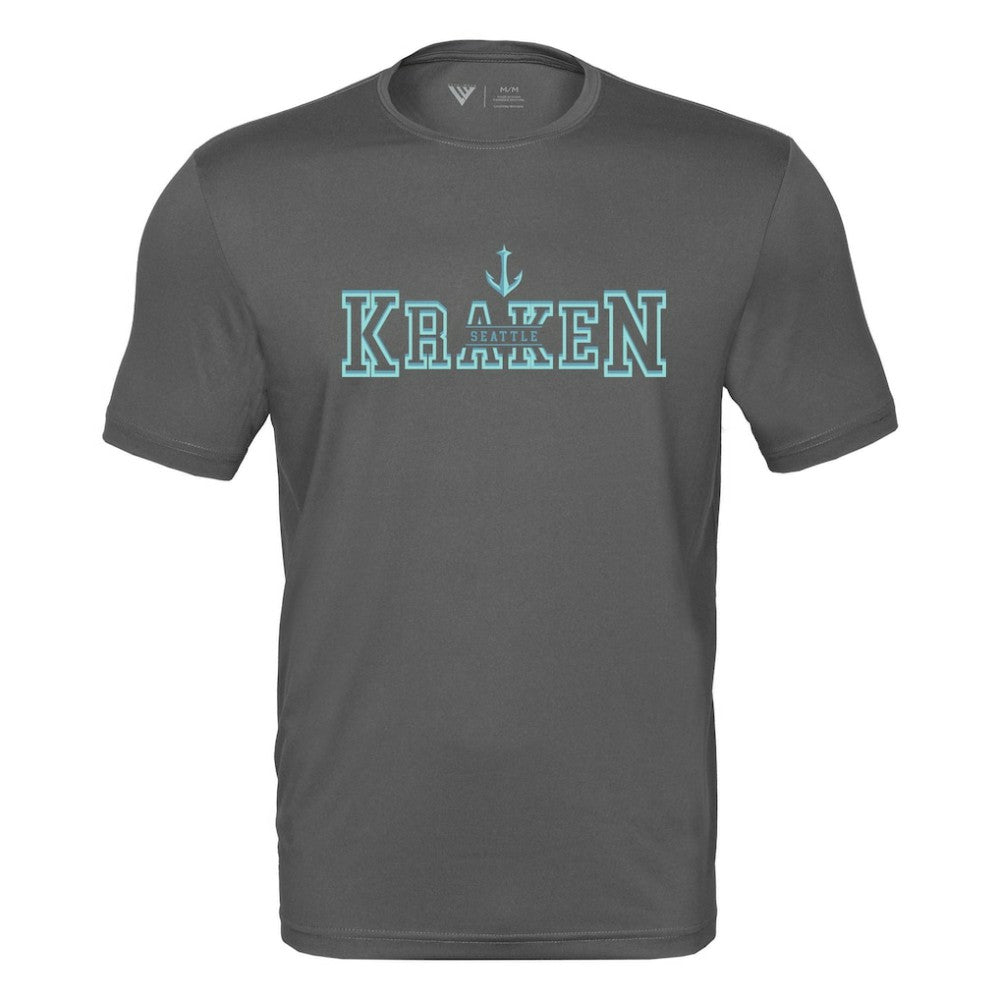 NHL Seattle Kraken Levelwear Anthem Journey Performance T-Shirt - Charcoal