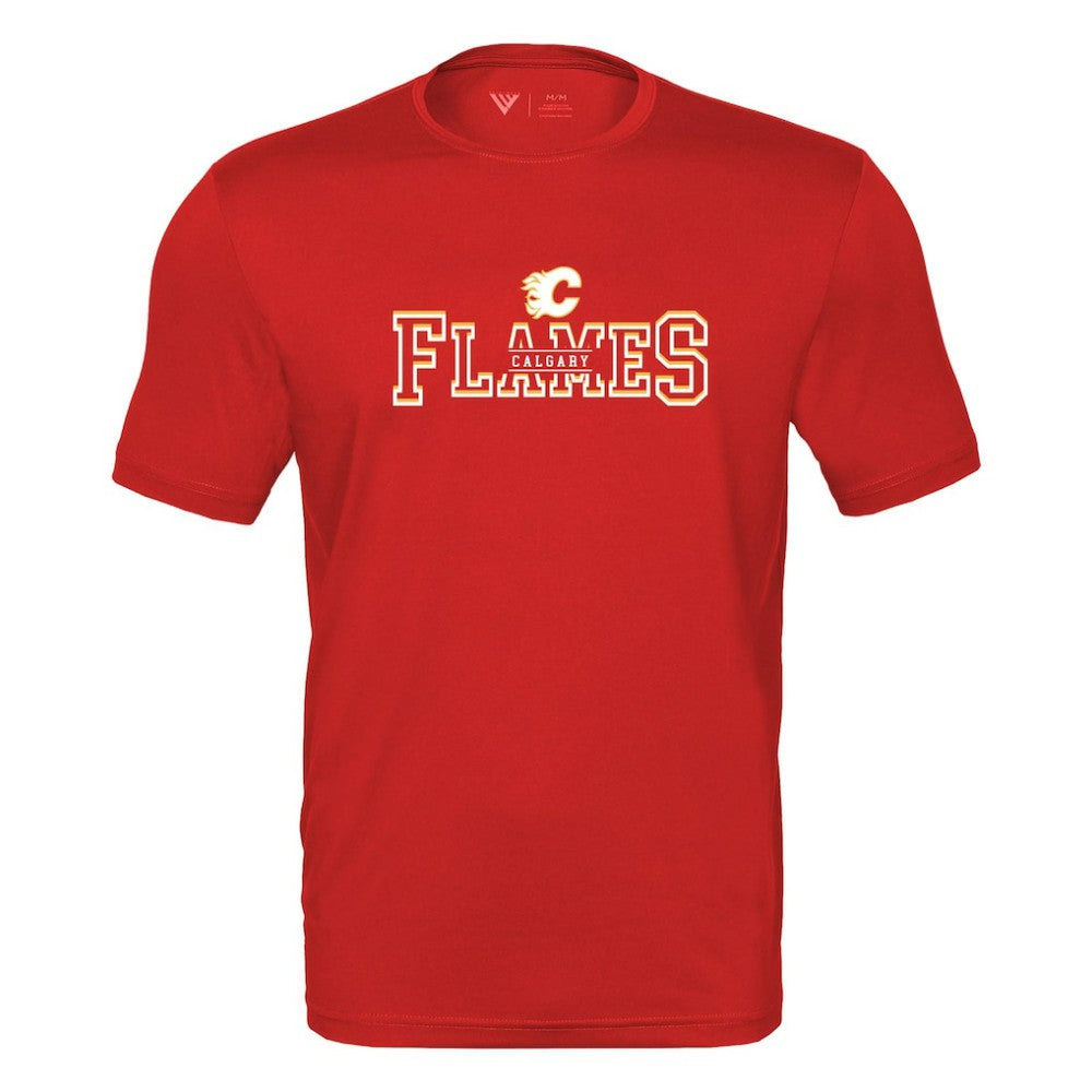 NHL Calgary Flames Levelwear Anthem Journey Performance T-Shirt - Red