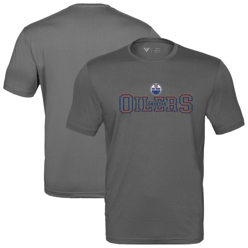 NHL Edmonton Oilers Levelwear Anthem Journey Performance T-Shirt - Charcoal