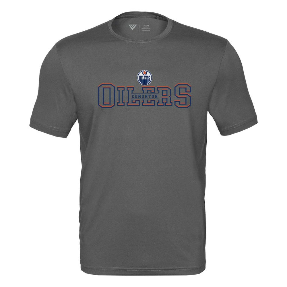 NHL Edmonton Oilers Levelwear Anthem Journey Performance T-Shirt - Charcoal