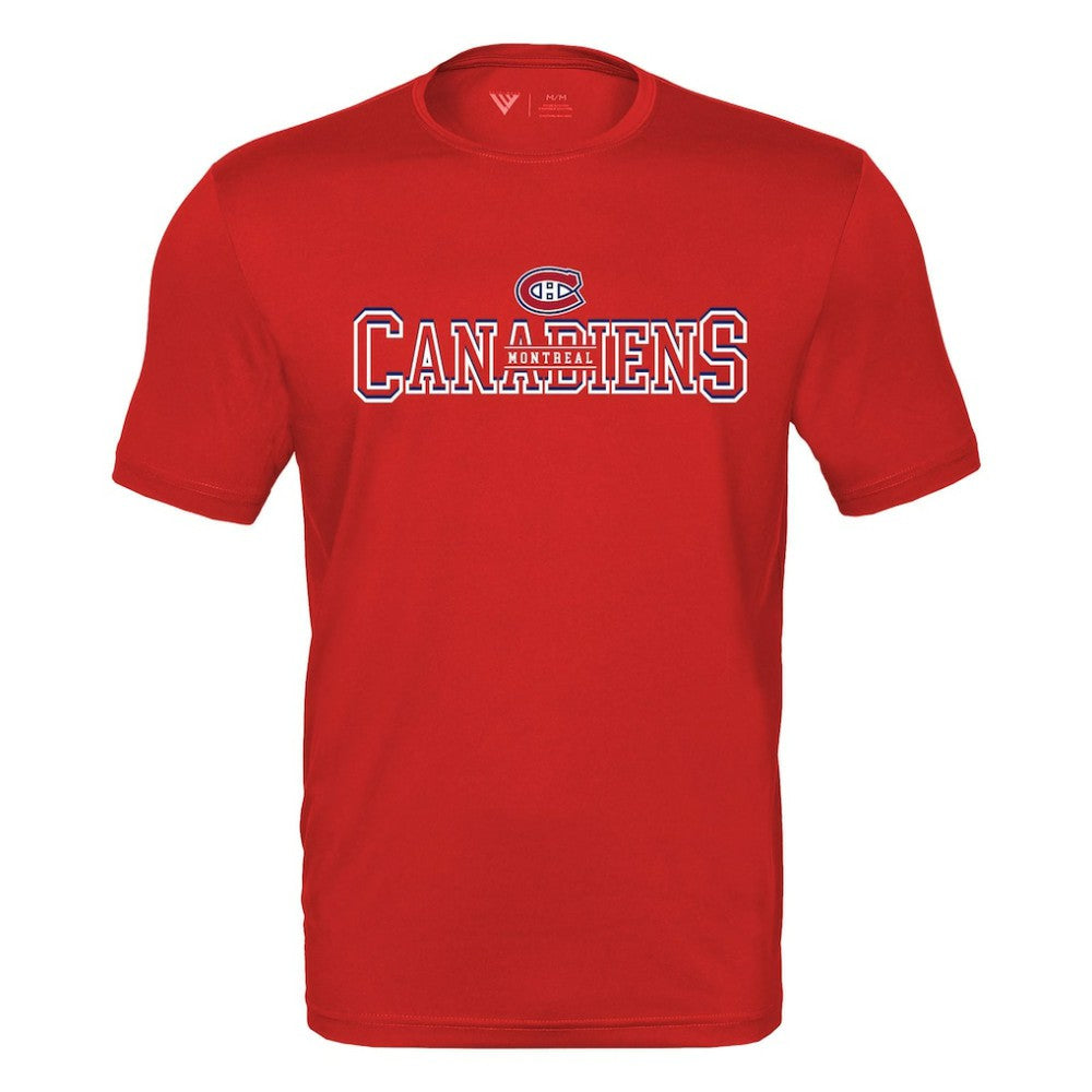 NHL Montreal Canadiens Levelwear Anthem Journey Performance T-Shirt - Red
