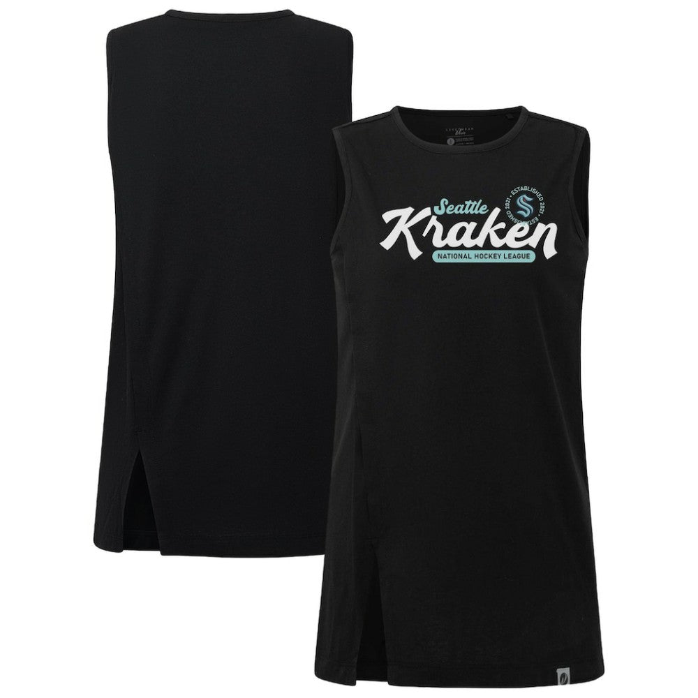 NHL Seattle Kraken Levelwear Women's Influx Monument Tank Top - Black