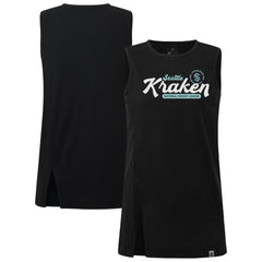 NHL Seattle Kraken Levelwear Women's Influx Monument Tank Top - Black