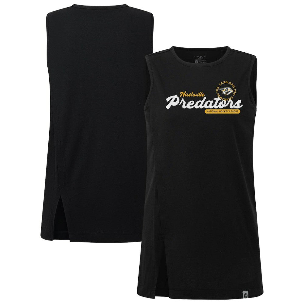 NHL Nashville Predators Levelwear Women's Influx Monument Tank Top - Black