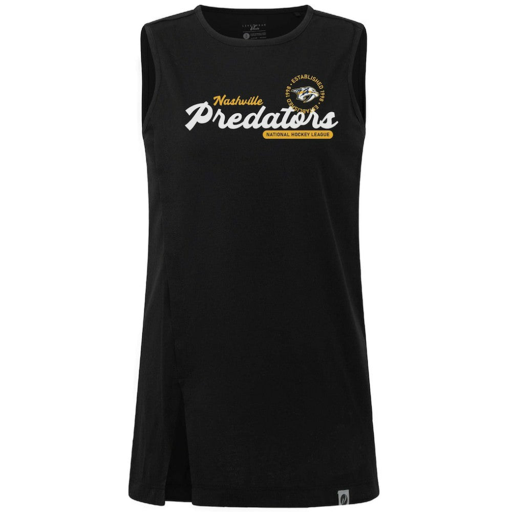 NHL Nashville Predators Levelwear Women's Influx Monument Tank Top - Black