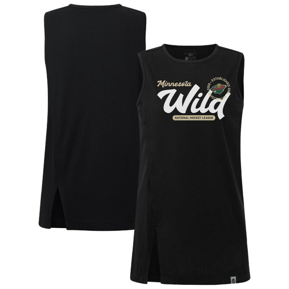 NHL Minnesota Wild Levelwear Women's Influx Monument Tank Top - Black