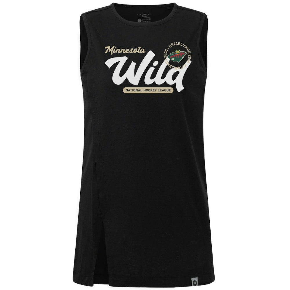 NHL Minnesota Wild Levelwear Women's Influx Monument Tank Top - Black