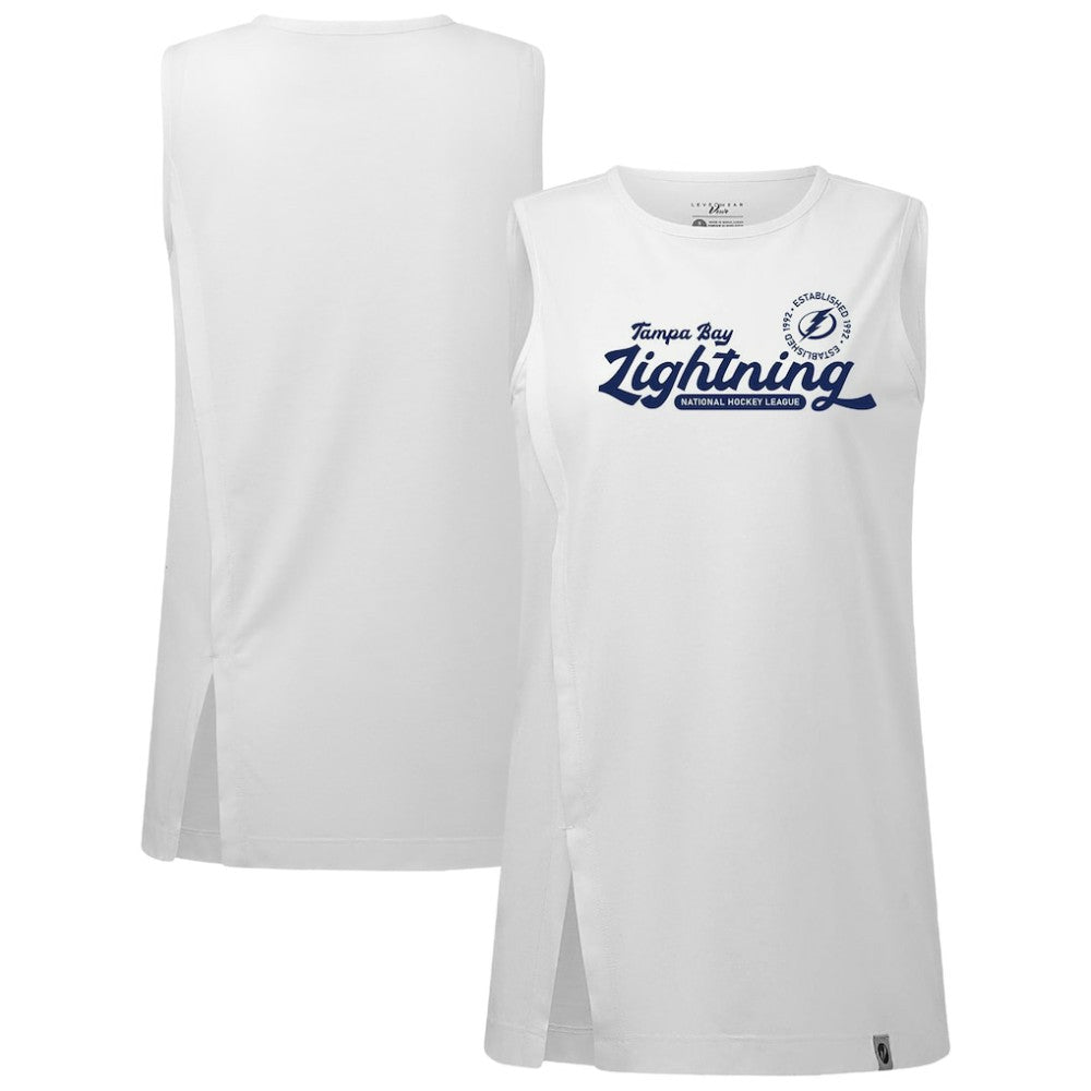 NHL Tampa Bay Lightning Levelwear Women's Influx Monument Tank Top - White
