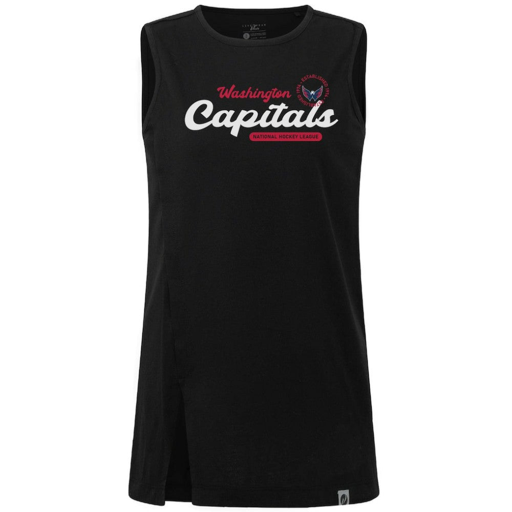 NHL Washington Capitals Levelwear Women's Influx Monument Tank Top - Black