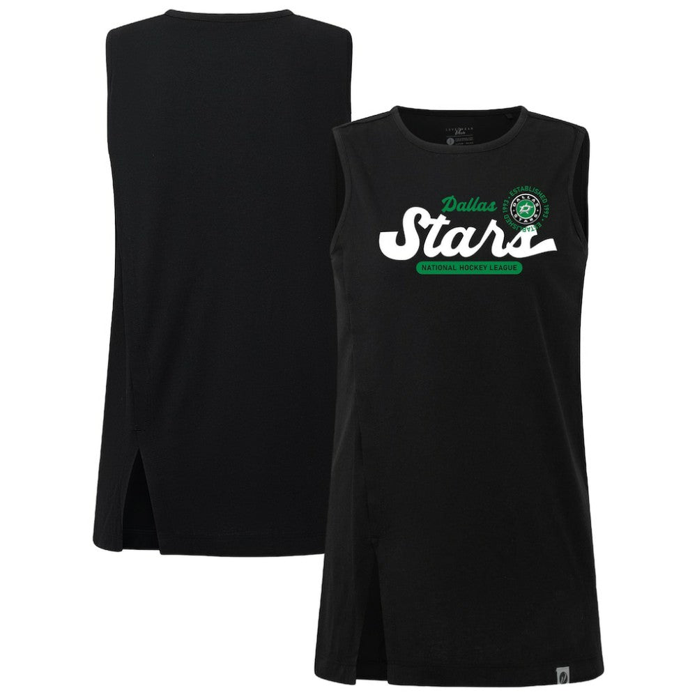 NHL Dallas Stars Levelwear Women's Influx Monument Tank Top - Black