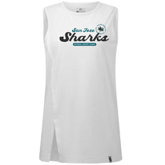 NHL San Jose Sharks Levelwear Women's Influx Monument Tank Top - White