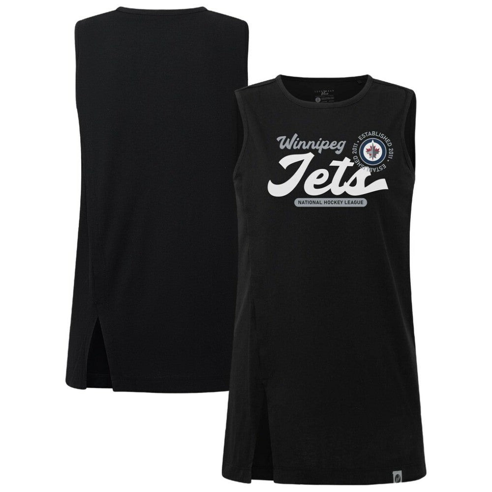 NHL Winnipeg Jets Levelwear Women's Influx Monument Tank Top - Black