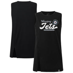 NHL Winnipeg Jets Levelwear Women's Influx Monument Tank Top - Black