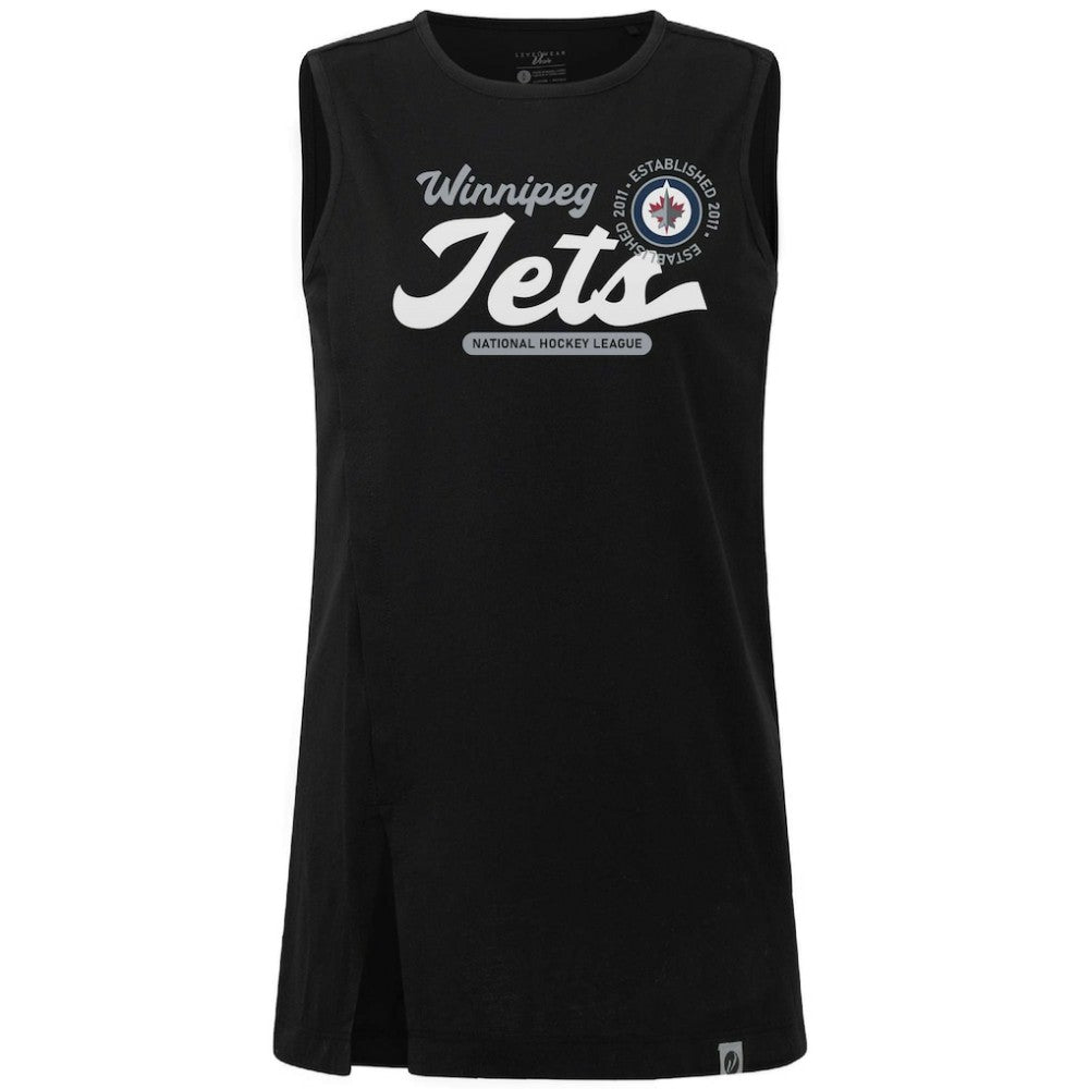 NHL Winnipeg Jets Levelwear Women's Influx Monument Tank Top - Black