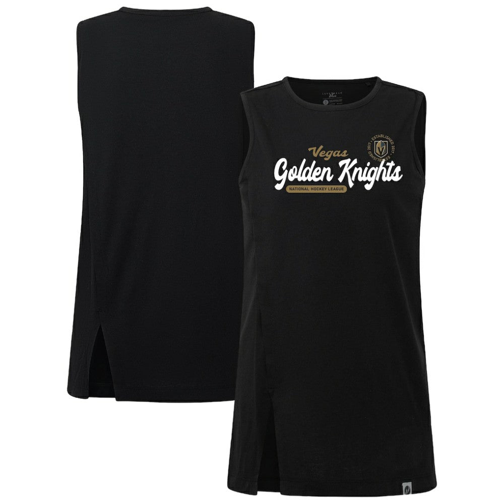 NHL Vegas Golden Knights Levelwear Women's Influx Monument Tank Top - Black