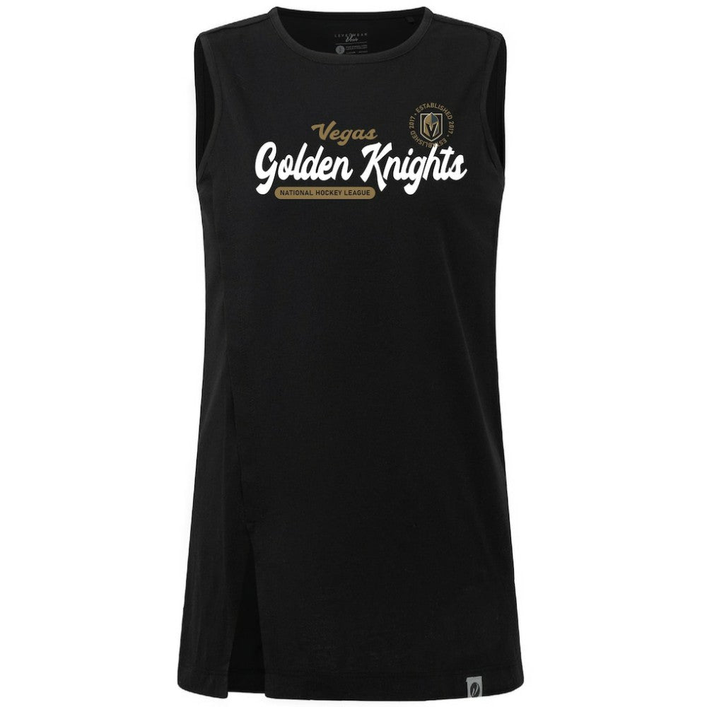 NHL Vegas Golden Knights Levelwear Women's Influx Monument Tank Top - Black