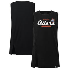NHL Edmonton Oilers Levelwear Women's Influx Monument Tank Top - Black