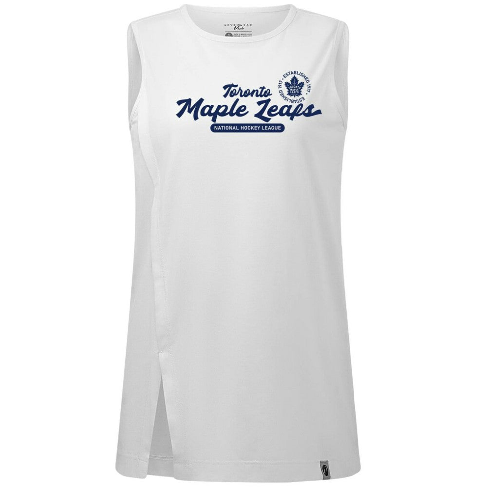 NHL Toronto Maple Leafs Levelwear Women's Influx Monument Tank Top - White