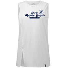 NHL Toronto Maple Leafs Levelwear Women's Influx Monument Tank Top - White