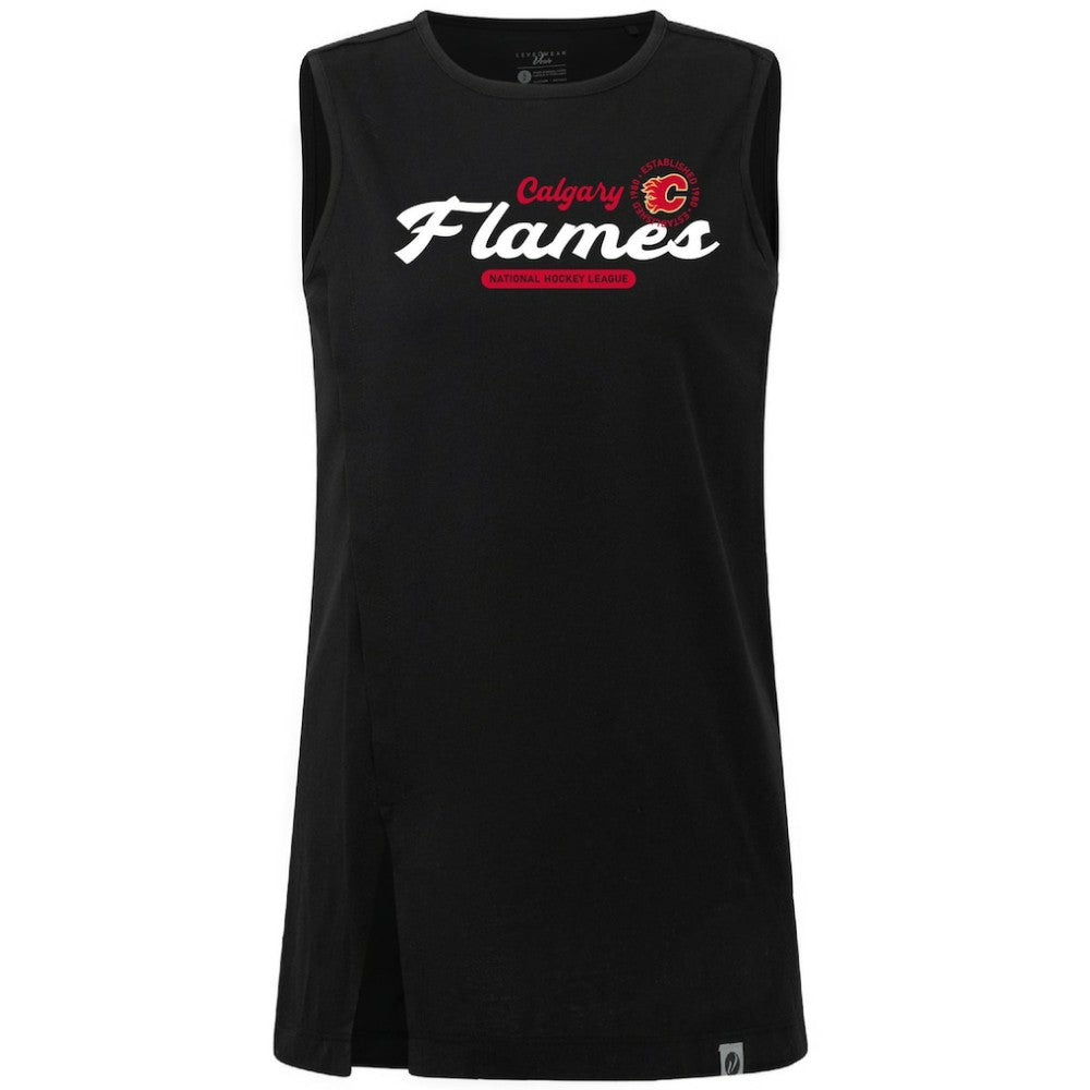 NHL Calgary Flames Levelwear Women's Influx Monument Tank Top - Black