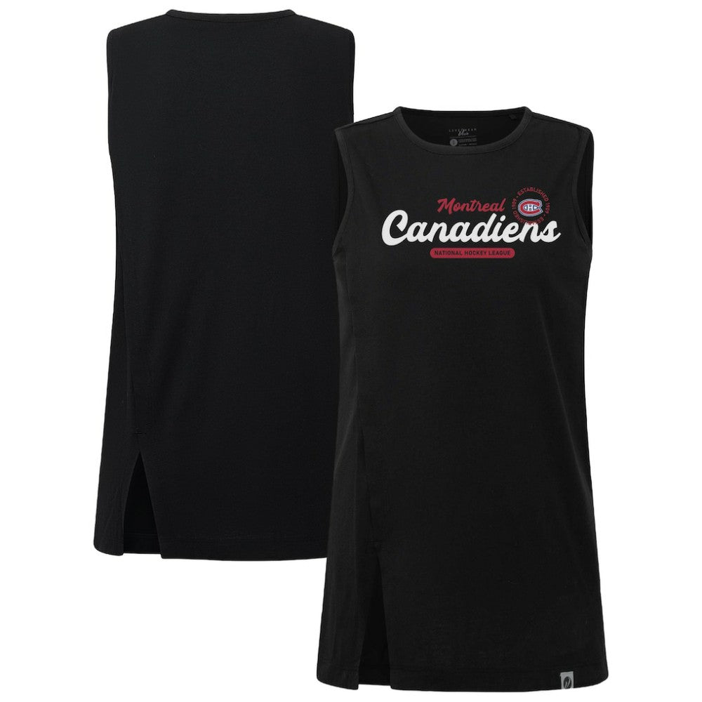 NHL Montreal Canadiens Levelwear Women's Influx Monument Tank Top - Black